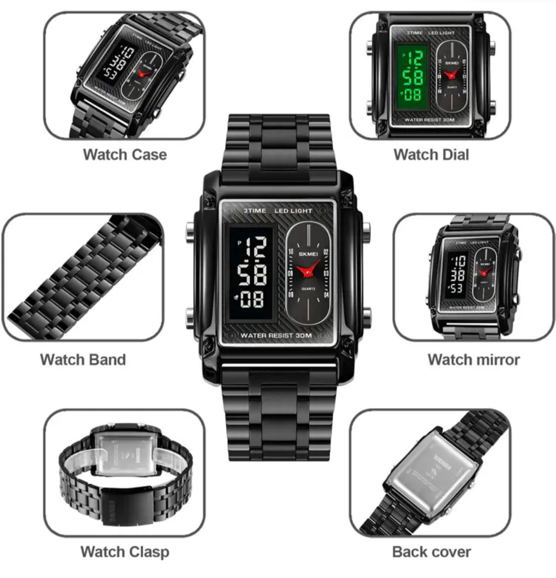 Original SKMEI - 3 time Chrono - Alloy Case - Water Resistant (30M)