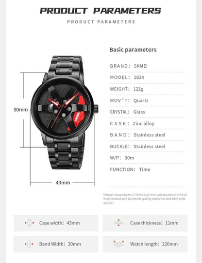 GYRO WHYL - Rotating Alloy Wheel -  Stainless Steel