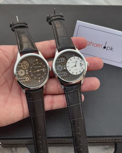 Premium Cristiano Aillen- Metal Body - High Grade Leather straps