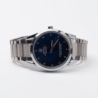 RLX - Elegant Dial with Premium Silver Chain