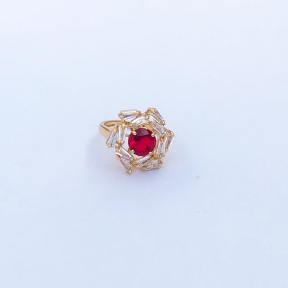 Signature Diamond cut Ring - One Carat Gold Plated