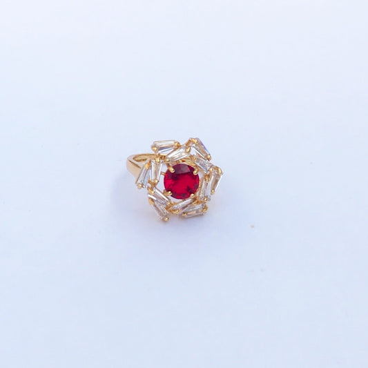 Signature Diamond cut Ring - One Carat Gold Plated