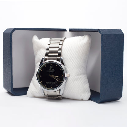 RLX - Elegant Dial with Premium Silver Chain