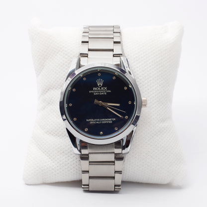 RLX - Elegant Dial with Premium Silver Chain