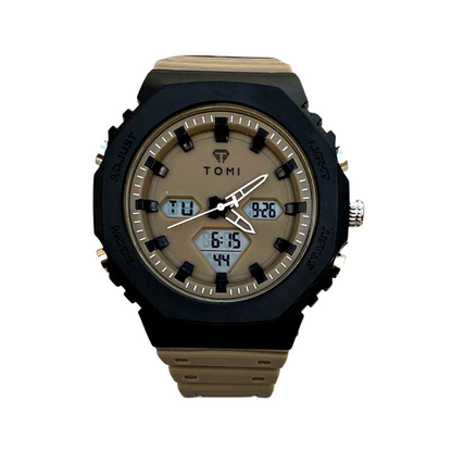 Rugged Edition - TOMI Dual Time Flagship Model - Water Resistant Durable & Comfortable Straps