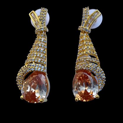 Pearl Style Zircon Earrings - Signature Series