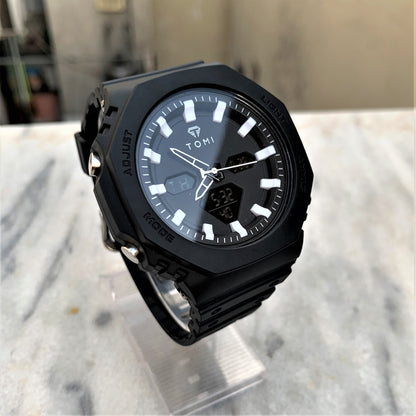 Rugged Edition - TOMI Dual Time Flagship Model - Water Resistant Durable & Comfortable Straps