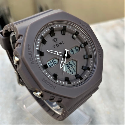 Rugged Edition - TOMI Dual Time Flagship Model - Water Resistant Durable & Comfortable Straps