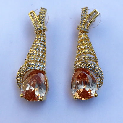 Pearl Style Zircon Earrings - Signature Series