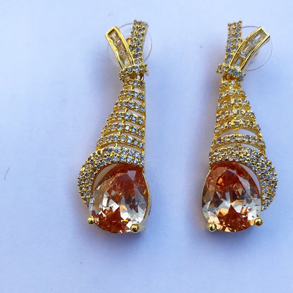 Pearl Style Zircon Earrings - Signature Series