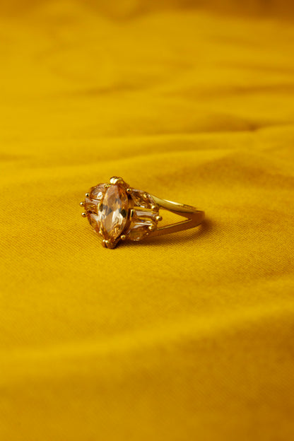 Special Design Ring - One Carat Gold Plated