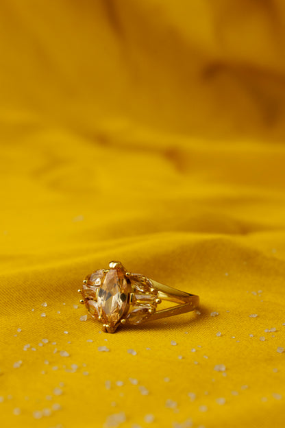 Special Design Ring - One Carat Gold Plated